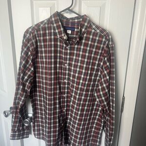 Simply Styled Red and Black Plaid Casual Button Down Shirt